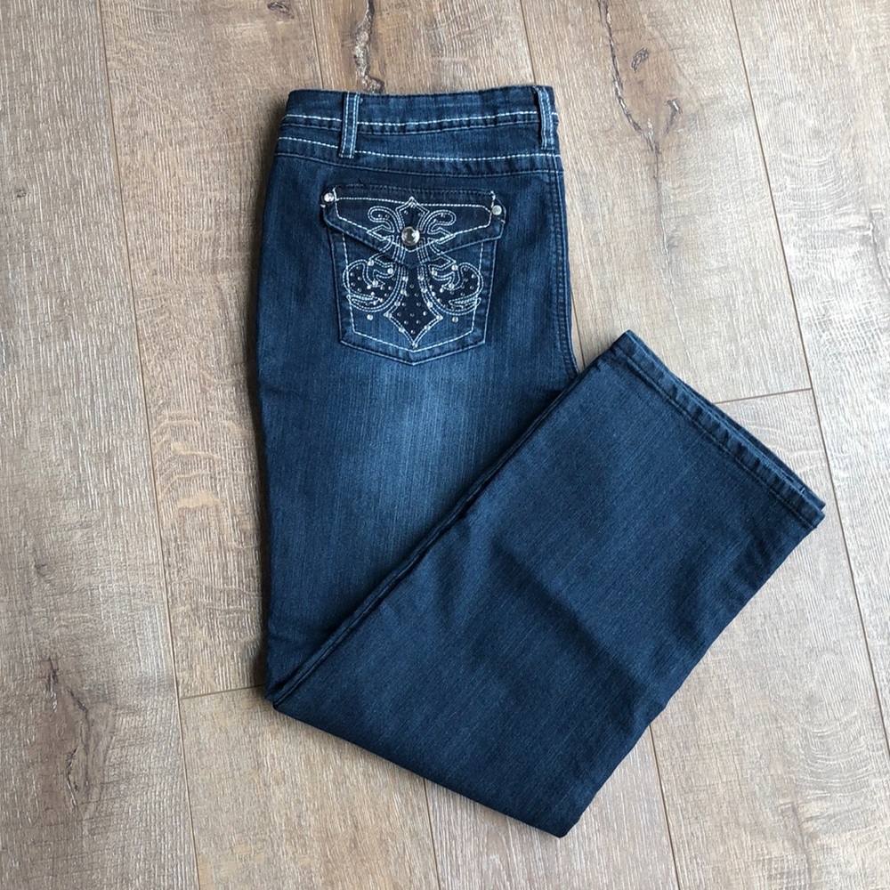 Earl Jeans bling bootcut jeans petite